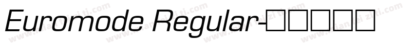 Euromode Regular字体转换